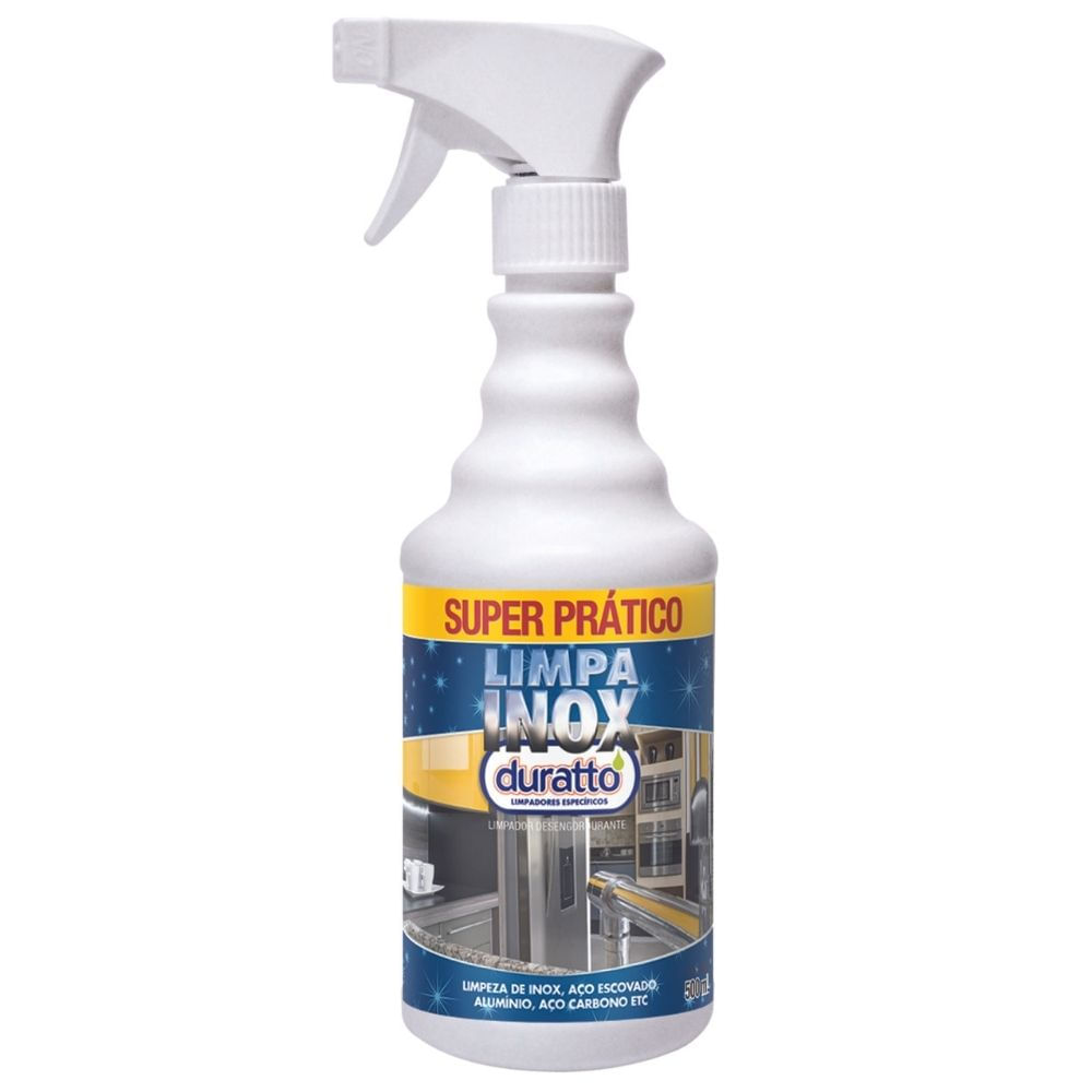 Encontraproduto.com.br - Limpa Inox com Gatilho Duratto Frasco com 500 mL