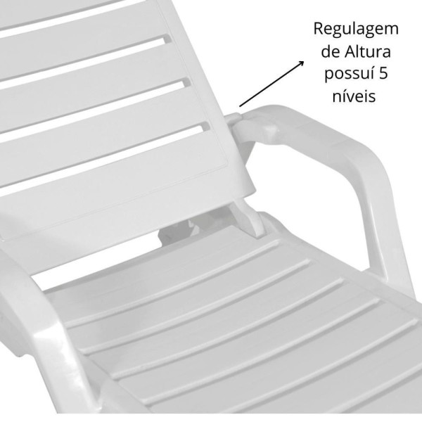 Encontraproduto.com.br - Kit 2 Espreguiçadeiras De Piscina Dobrável Copacabana
