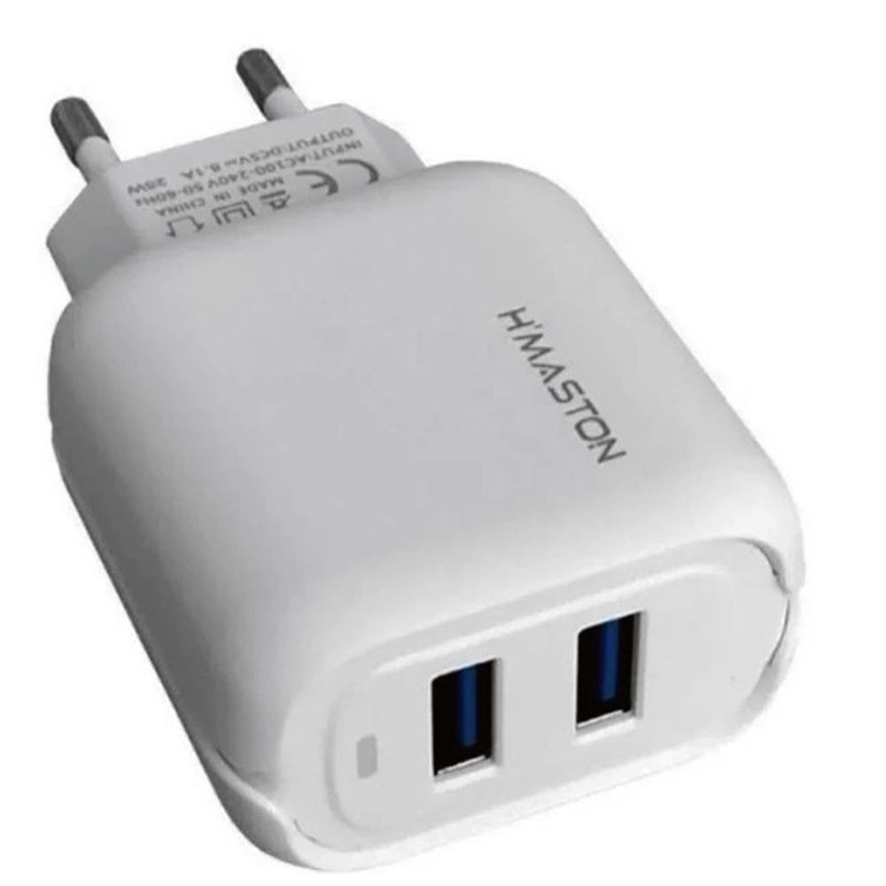 Carregador Fonte Inteligente 5.1a 3usb Y-24-3 Branco + Cabo