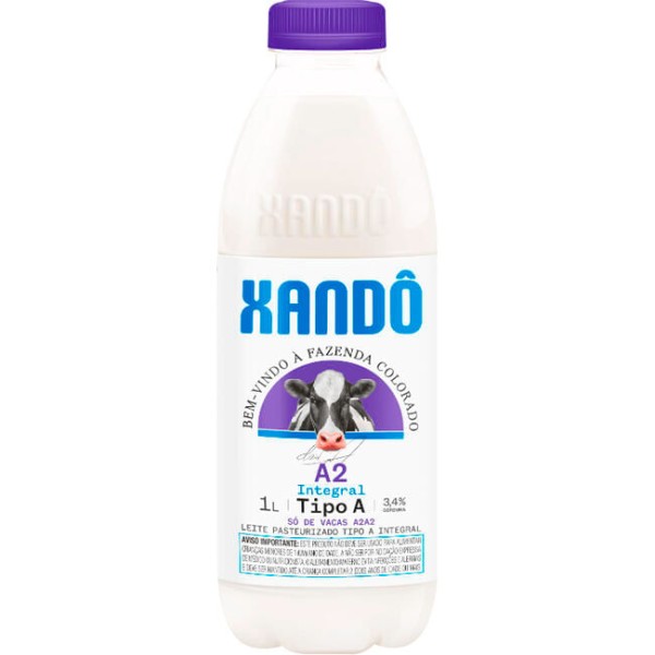 Encontraproduto.com.br - Leite Xandô Integral A2 Garrafa com 1L