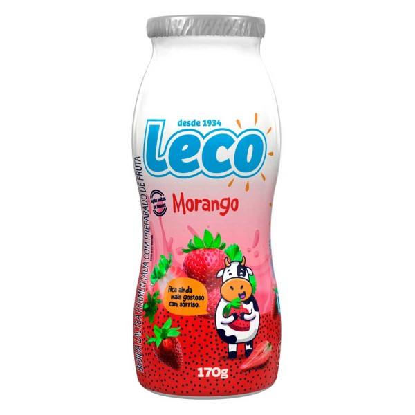 Bebida Láctea Vigor Leco Morango 170g