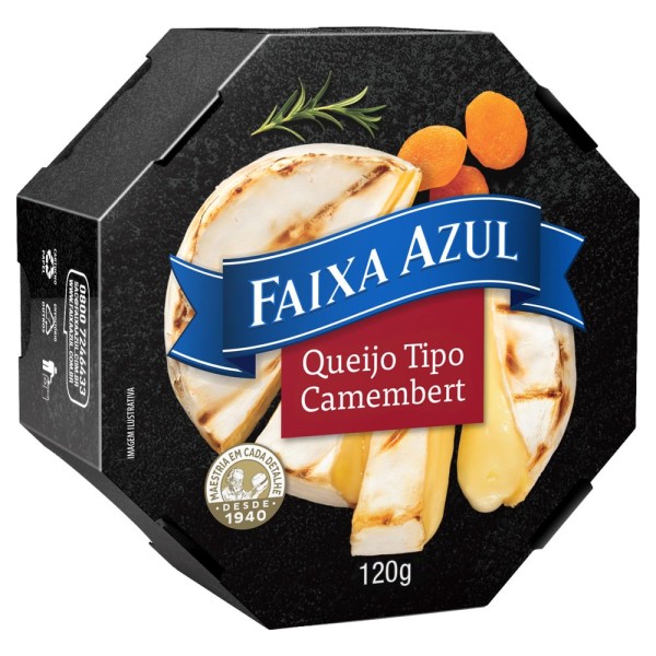 Encontraproduto.com.br - Queijo Camembert Fiaxa Azul 120g