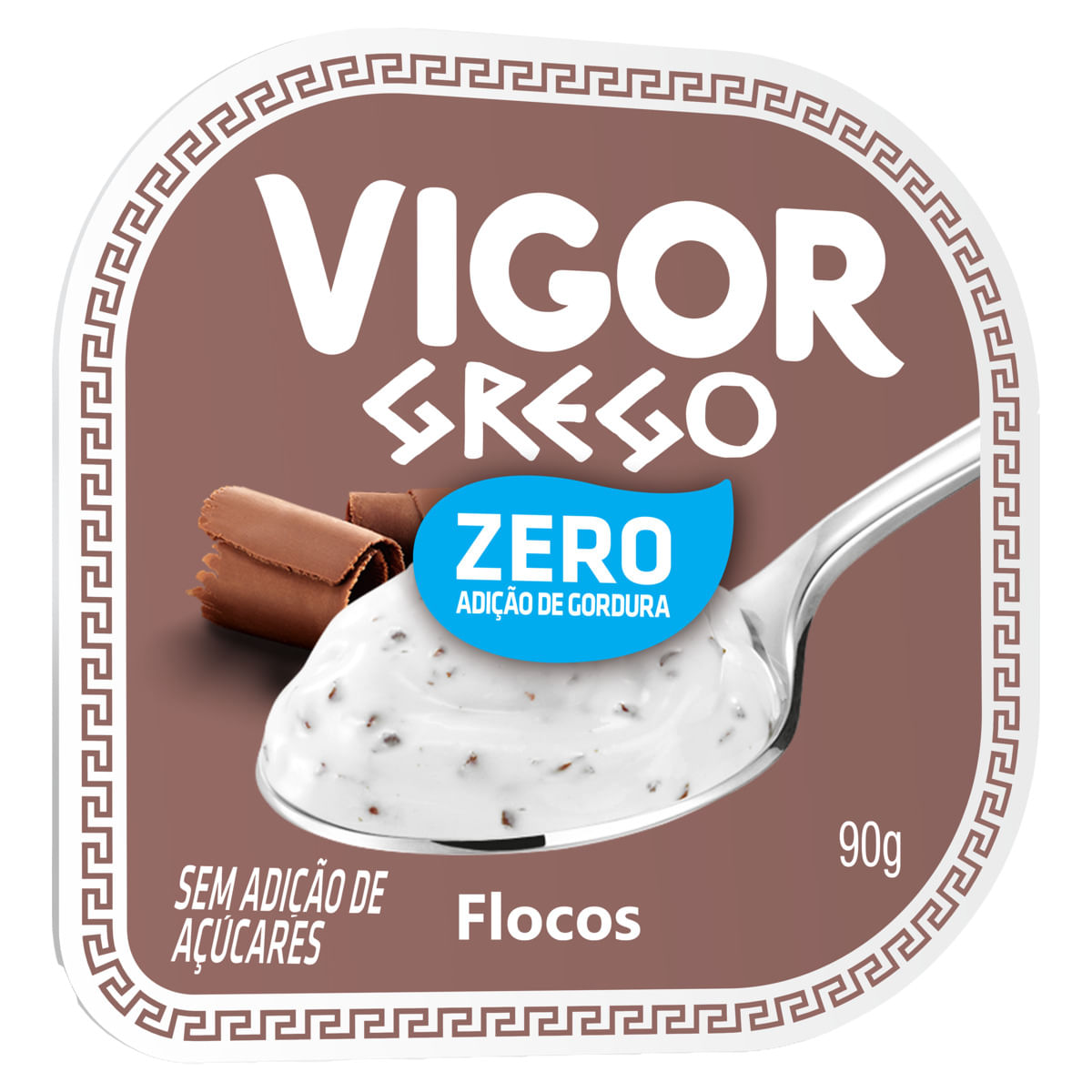 Encontraproduto.com.br - Iogurte Grego Flocos Zero Gordura Vigor 90g