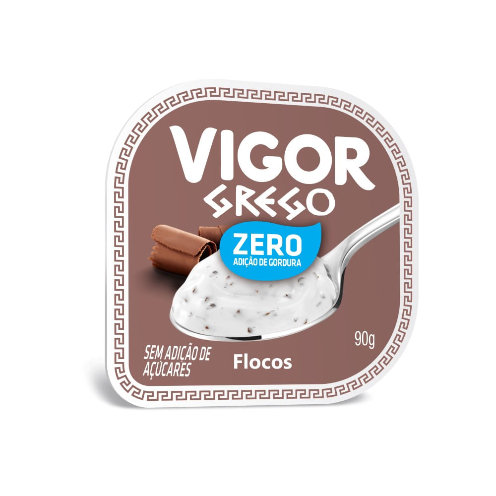 Encontraproduto.com.br - Iogurte Grego Flocos Zero Gordura Vigor 90g