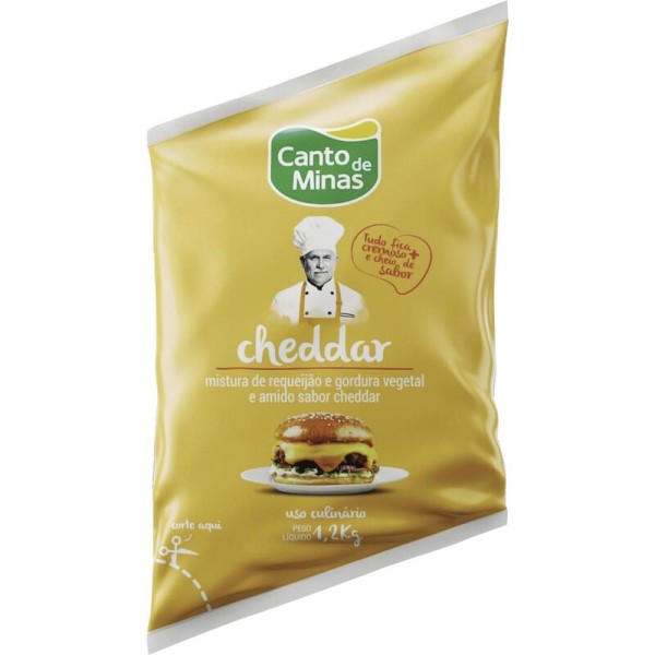 Encontraproduto.com.br - Requeijão Cheddar Canto de Minas Bisnaga com 1,2kg