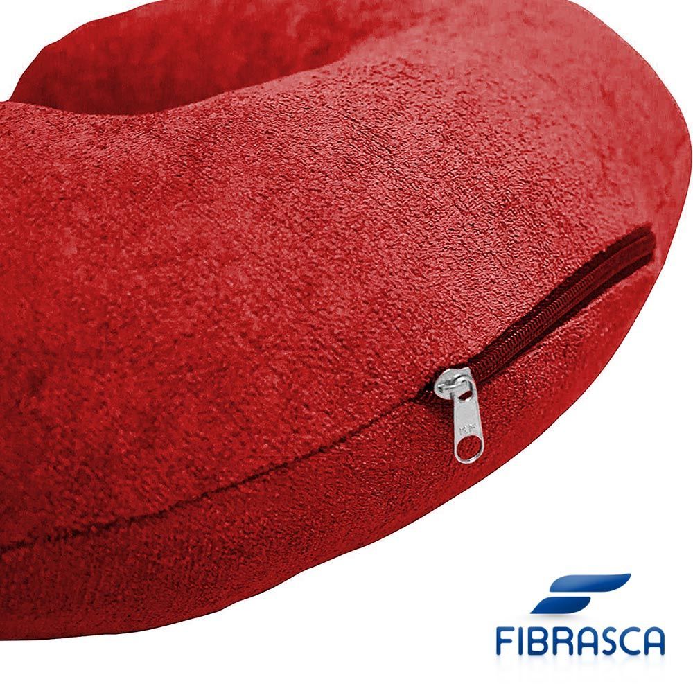 Encontraproduto.com.br - Travesseiro de Viagem My Travel Fibrasca - Vermelho