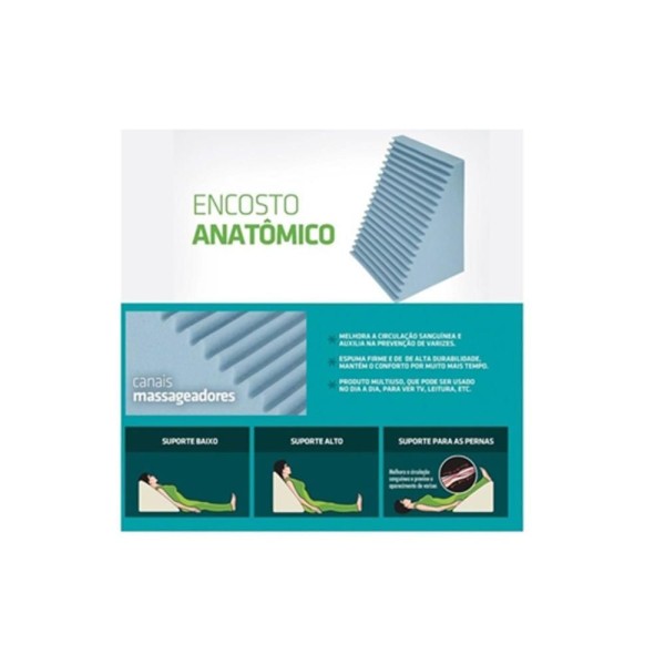 Encontraproduto.com.br - Travesseiro Suavencosto Triangular Anatômico 4177 (42x33x51) - Fibrasca