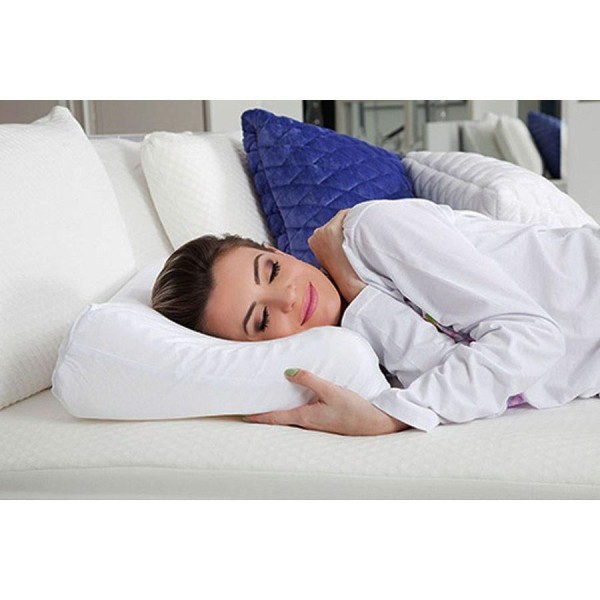 Encontraproduto.com.br - Travesseiro Látex Cervical Performance Lavável P/fronha (50x70) - Fibrasca