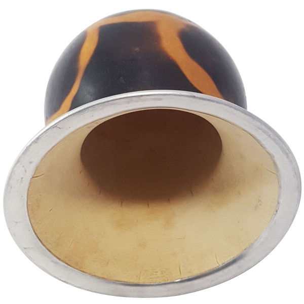 Encontraproduto.com.br - Cuia Para Chimarrão Tererê Mate Tradicional Porongo Sem Pé Malhada