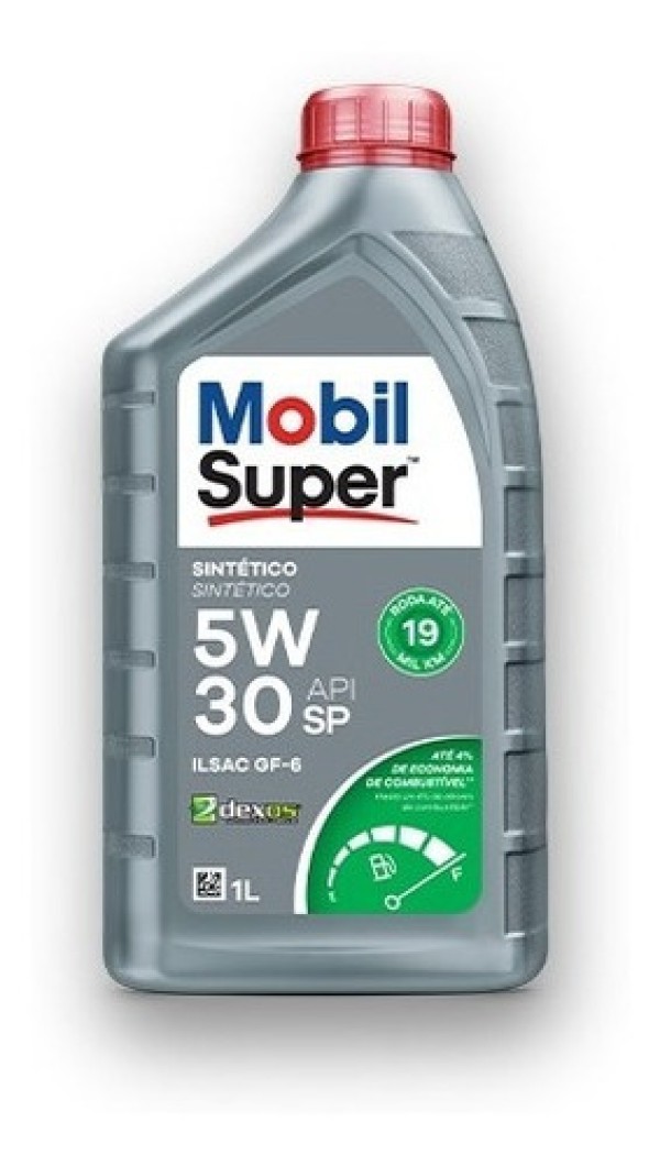 Óleo Lubrificante de Motor Mobil Super API SP 5W30 100% Sintético GF-6 Dexos 1L