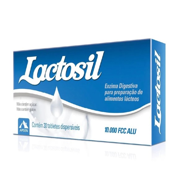 Encontraproduto.com.br - Lactosil 10.000 FCC Lactase 30 Comprimidos