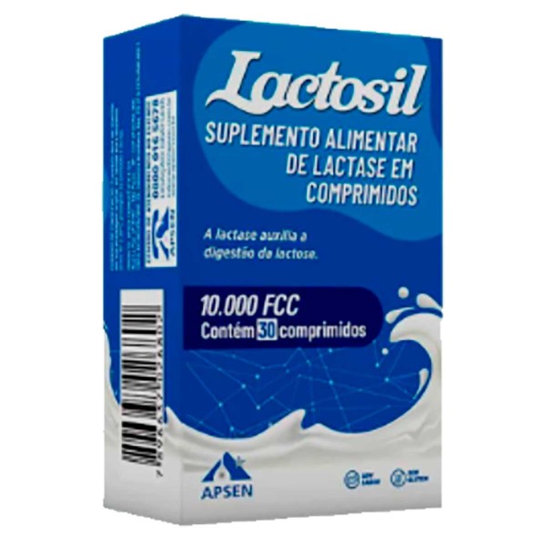 Encontraproduto.com.br - Lactosil 10.000 FCC Lactase 30 Comprimidos