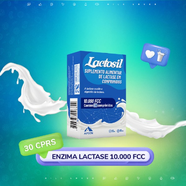 Lactosil 10.000 FCC Lactase 30 Comprimidos