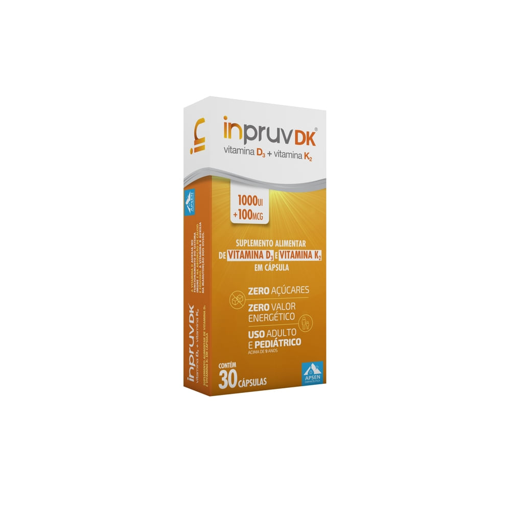 Encontraproduto.com.br - Vitamina D Inpruv Dk 1.000ui+100mcg Com 30 Comprimidos Apsen