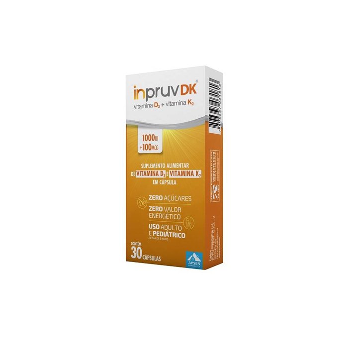 Encontraproduto.com.br - Vitamina D Inpruv Dk 1.000ui+100mcg Com 30 Comprimidos Apsen
