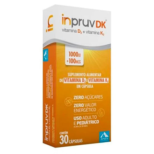 Encontraproduto.com.br - Vitamina D Inpruv Dk 1.000ui+100mcg Com 30 Comprimidos Apsen