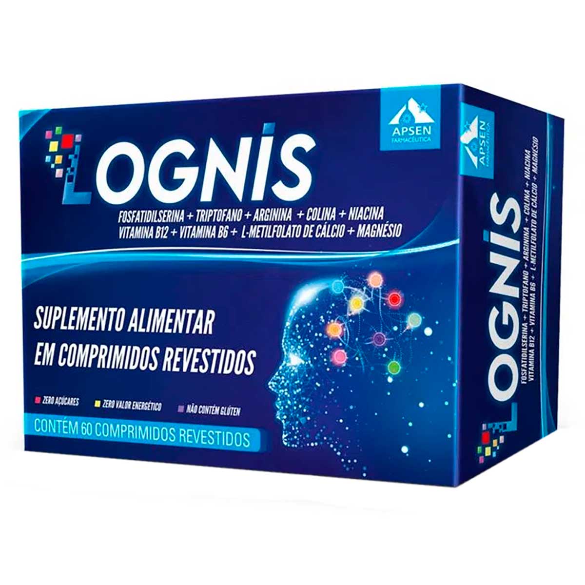 Encontraproduto.com.br - Suplemento Alimentar Lognis 60 Comprimidos Revestidos