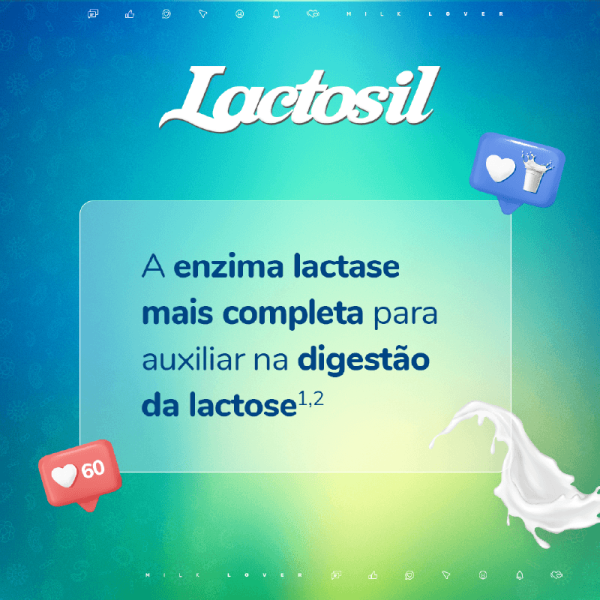 Encontraproduto.com.br - Lactosil 4.500 Fcc Alu Lactose Com 30 Comprimidos