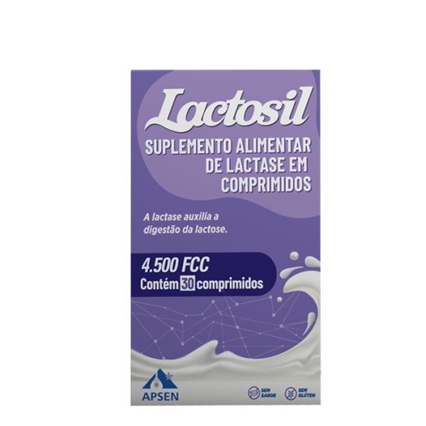Encontraproduto.com.br - Lactosil 4.500 Fcc Alu Lactose Com 30 Comprimidos