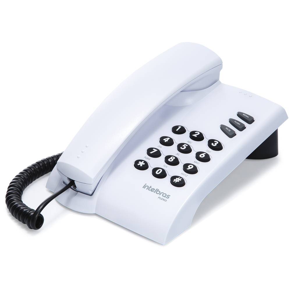 Encontraproduto.com.br - Telefone com Fio e com chave Cinza Pleno Intelbras