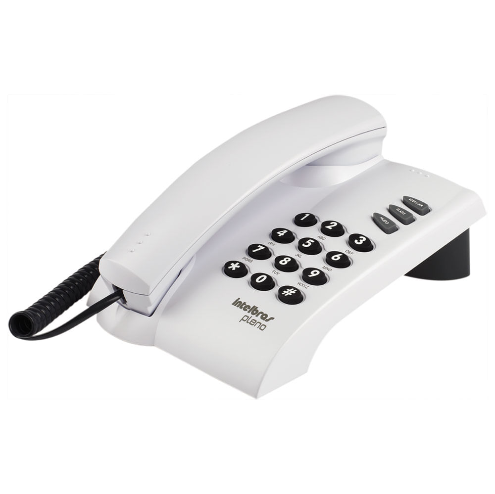 Encontraproduto.com.br - Telefone com Fio e com chave Cinza Pleno Intelbras