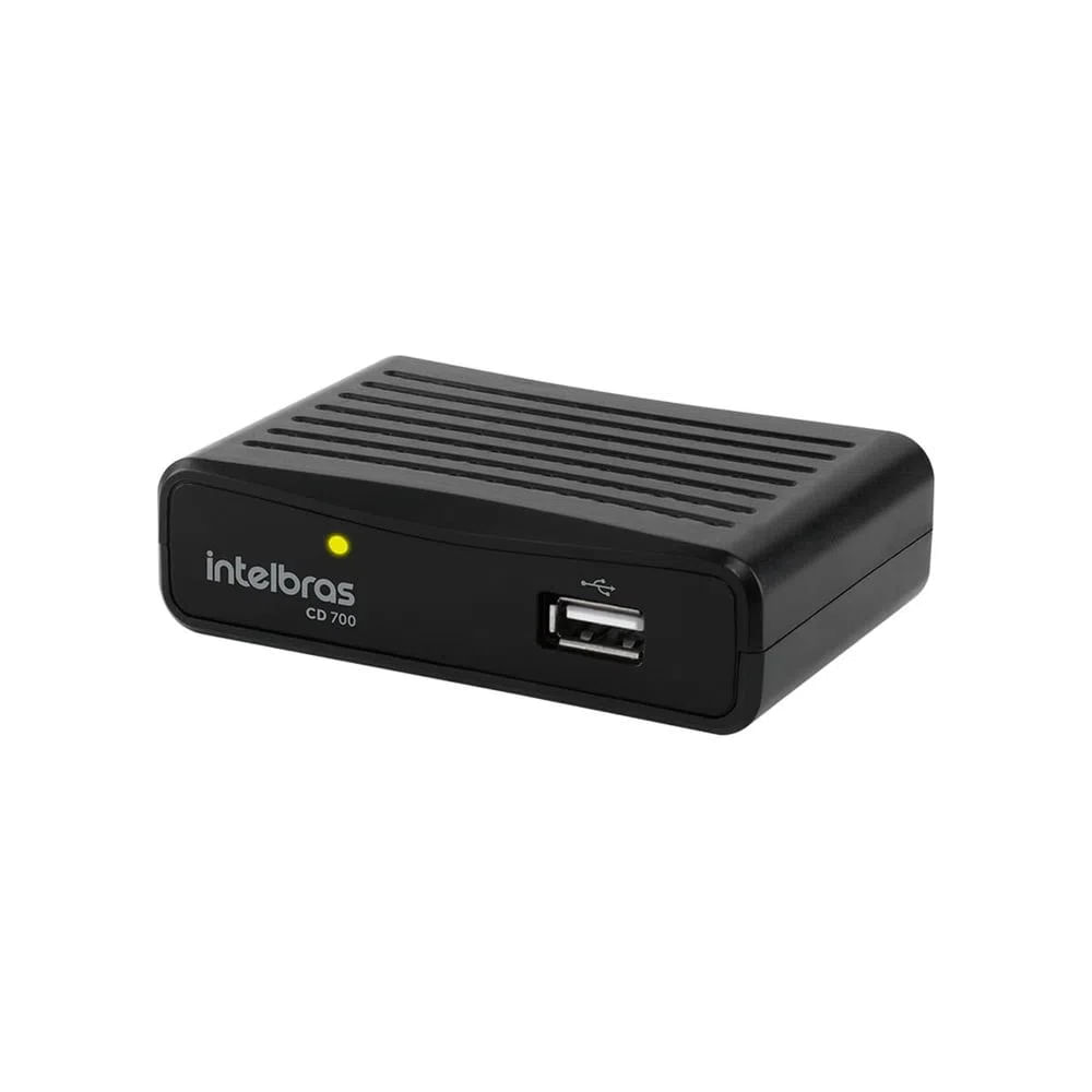 Encontraproduto.com.br - Conversor Digital Receptor Com Gravador Intelbras Cd700 Full Hd HDMI Preto