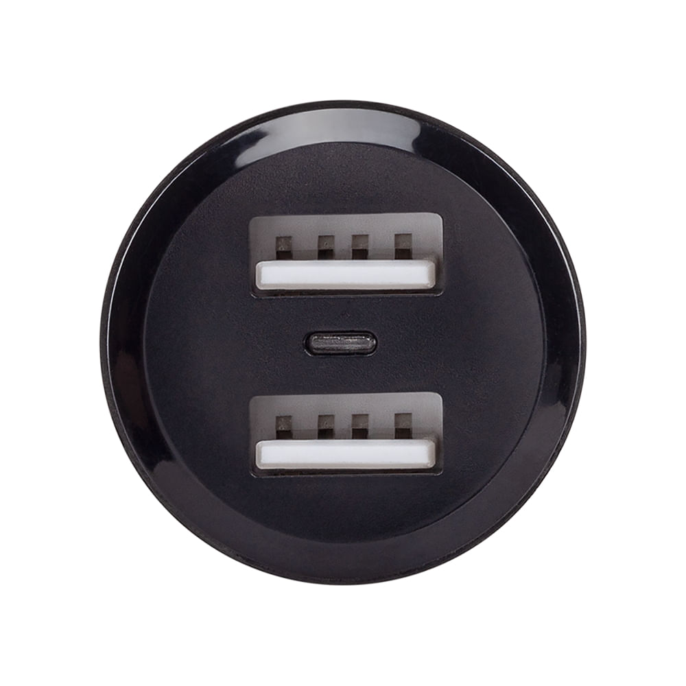 Encontraproduto.com.br - Carregador Veicular USB com 2 Portas Intelbras