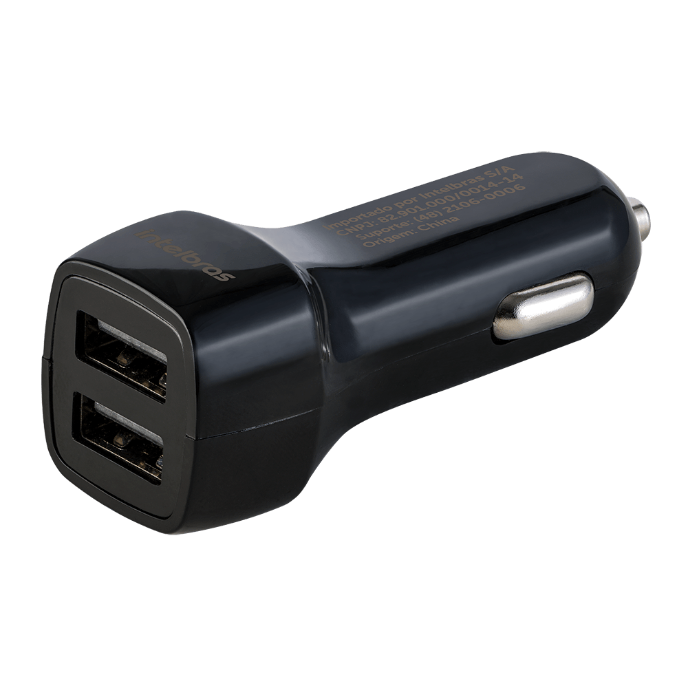 Encontraproduto.com.br - Carregador Veicular USB com 2 Portas Intelbras