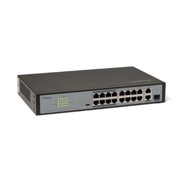 Encontraproduto.com.br - Switch 16 portas Fast Ethernet PoE + SF 1821 PoE Intelbras