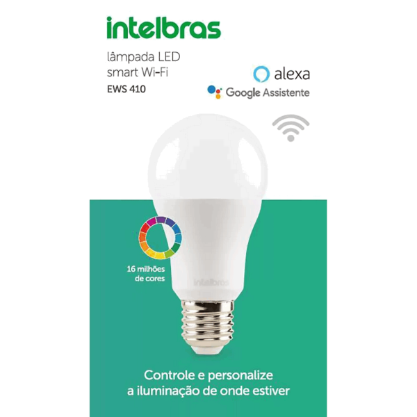 Encontraproduto.com.br - Lâmpada Led Wi-fi EWS 410 Smart Intelbras