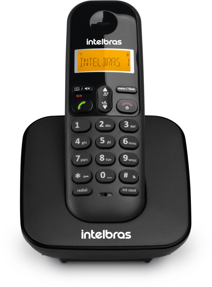 Encontraproduto.com.br - Telefone Sem Fio Intelbras Ts3113 Base E 2 Ramais Dect 6.0 Preto
