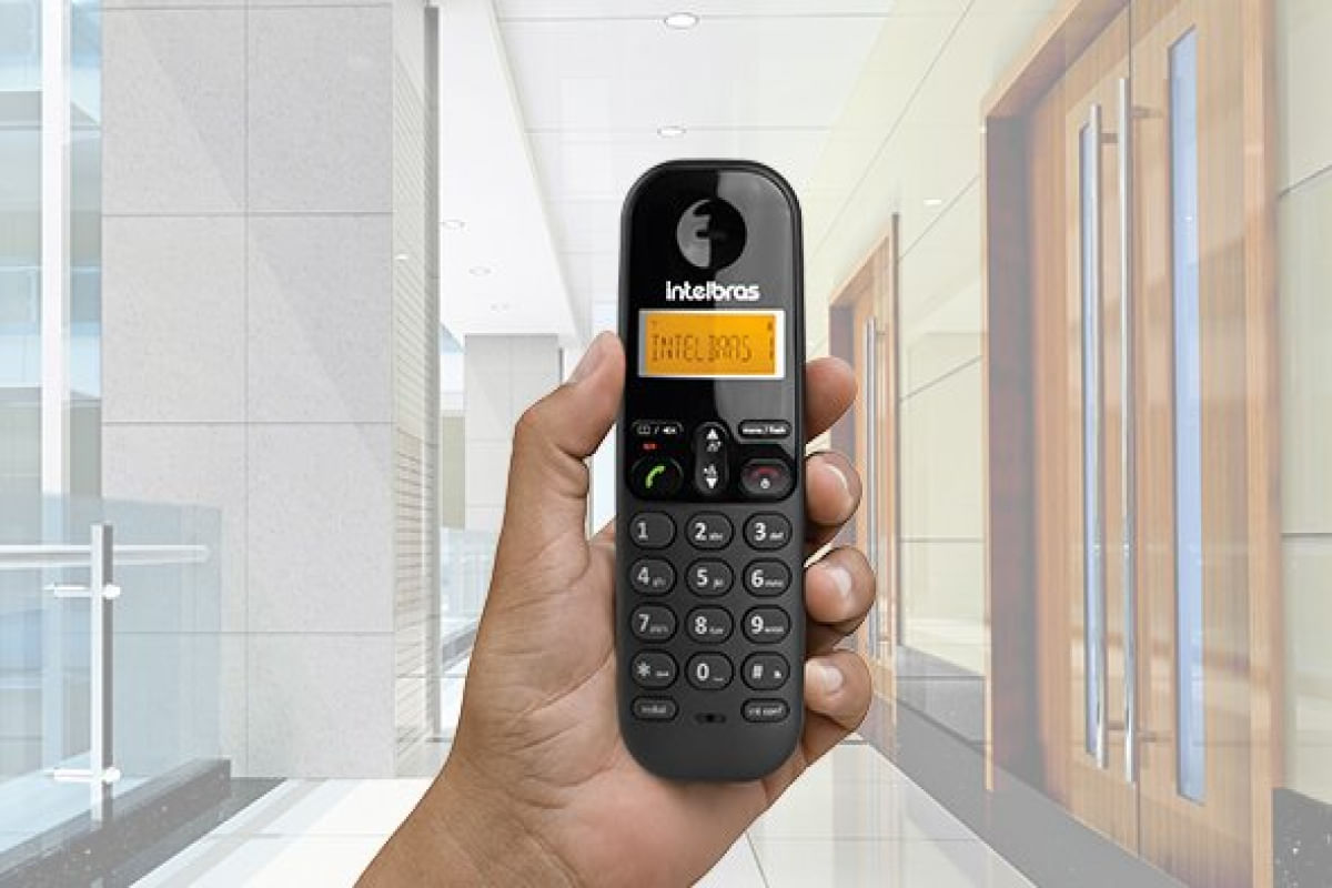 Encontraproduto.com.br - Telefone Sem Fio Intelbras Ts3113 Base E 2 Ramais Dect 6.0 Preto