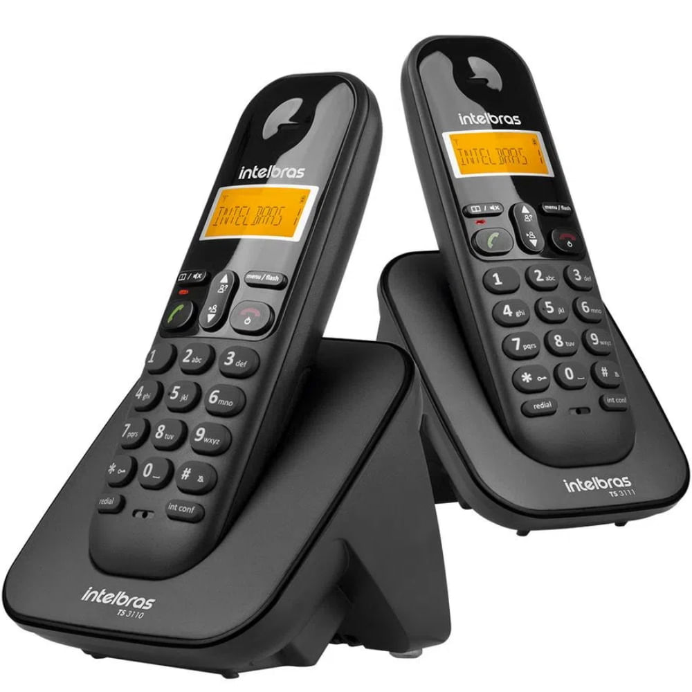 Encontraproduto.com.br - Telefone sem Fio Digital com Ramal TS 3112 Intelbras