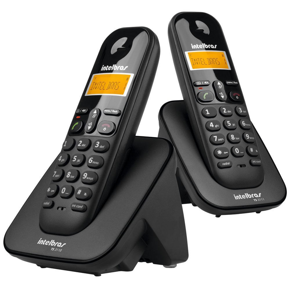 Encontraproduto.com.br - Telefone sem Fio Digital com Ramal TS 3112 Intelbras