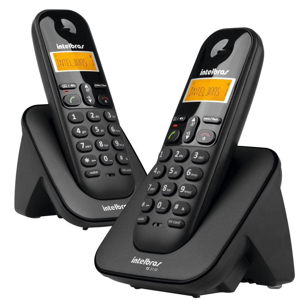 Encontraproduto.com.br - Telefone sem Fio Digital com Ramal TS 3112 Intelbras