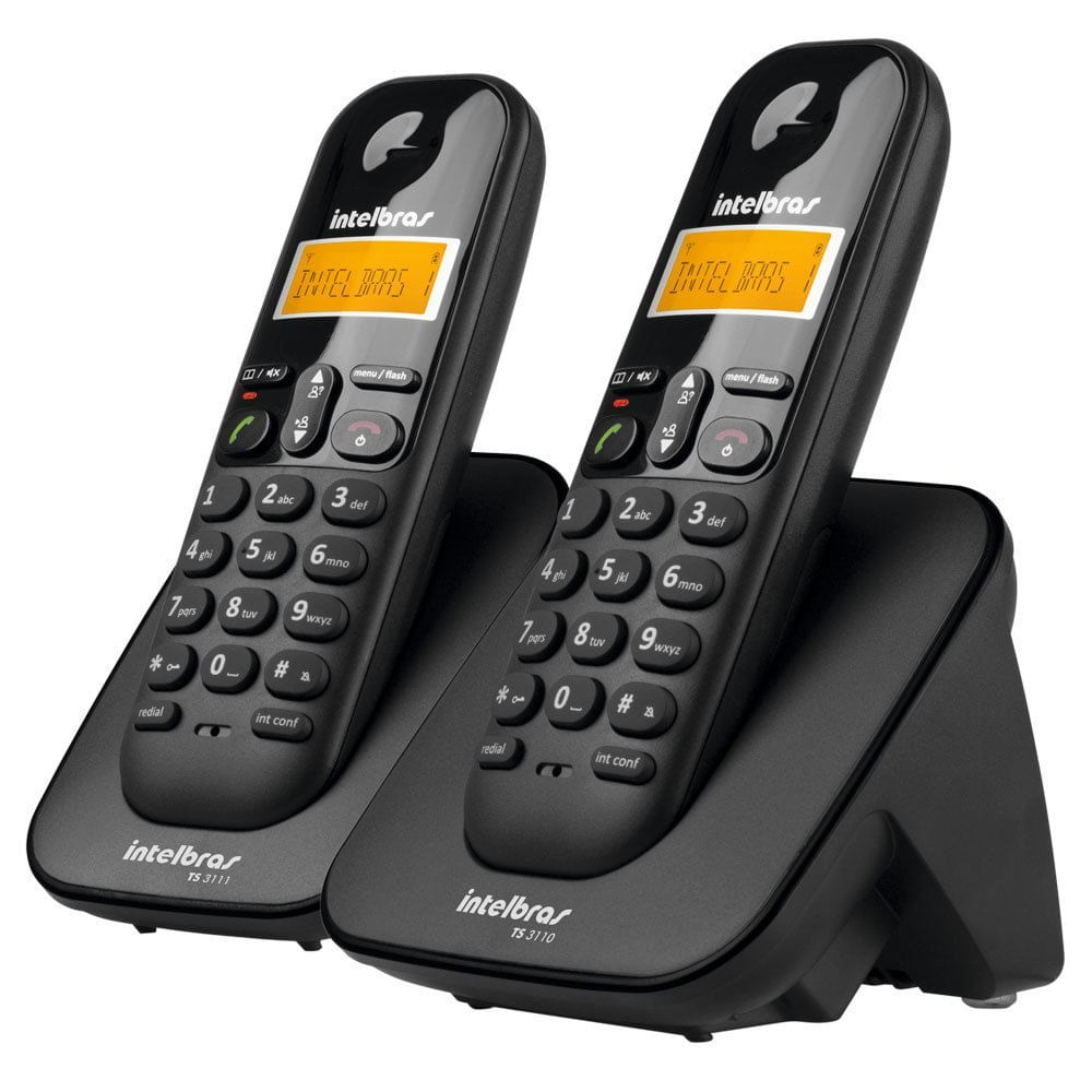 Encontraproduto.com.br - Telefone sem Fio Digital com Ramal TS 3112 Intelbras