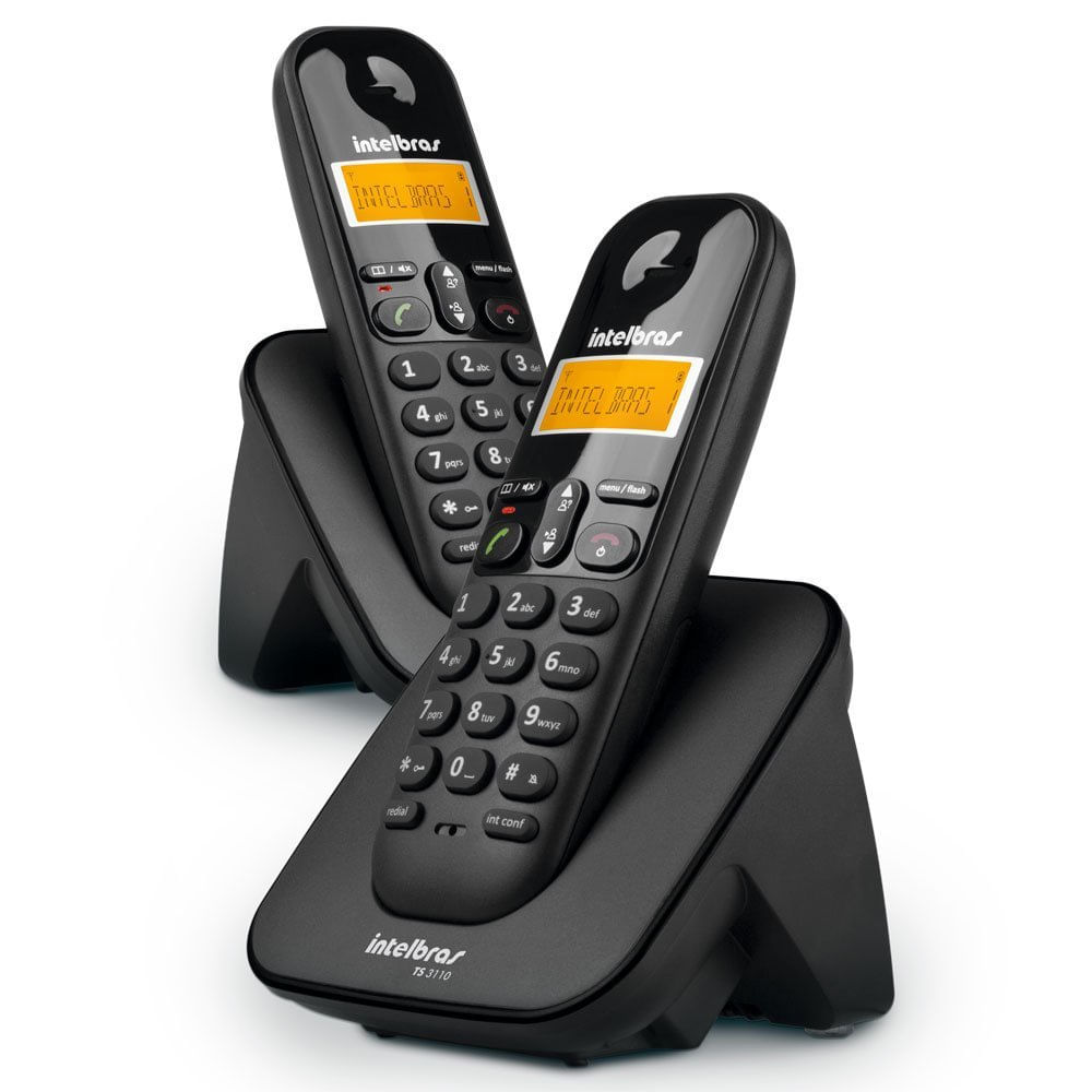 Encontraproduto.com.br - Telefone sem Fio Digital com Ramal TS 3112 Intelbras