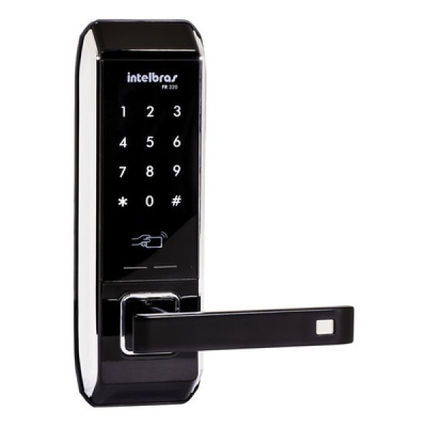 Encontraproduto.com.br - Fechadura Digital de Embutir FR 320 Preta Intelbras