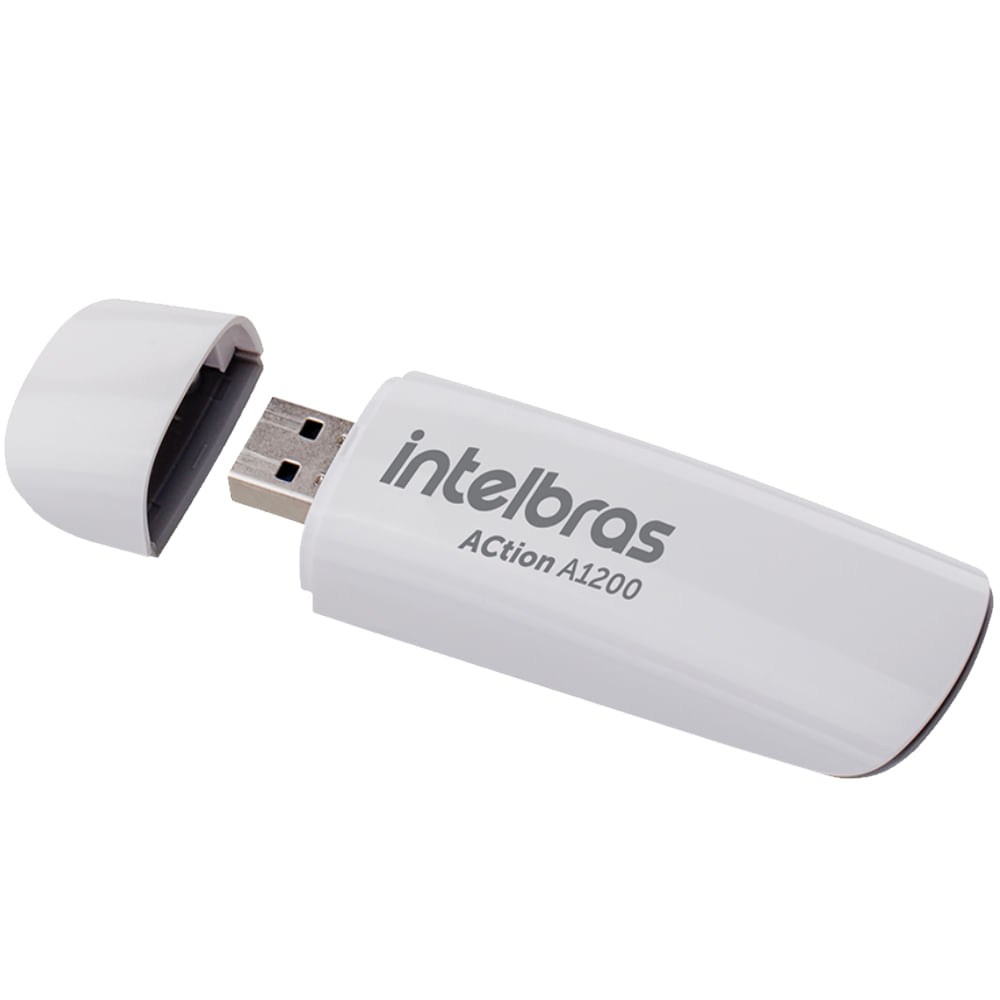 Encontraproduto.com.br - Adaptador USB 3.0 Wireless Smart Dual Band Branco - Intelbras