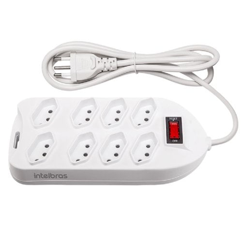 Encontraproduto.com.br - Filtro de Linha Bivolt 8 Tomadas Cabo 1.5 M - Intelbras