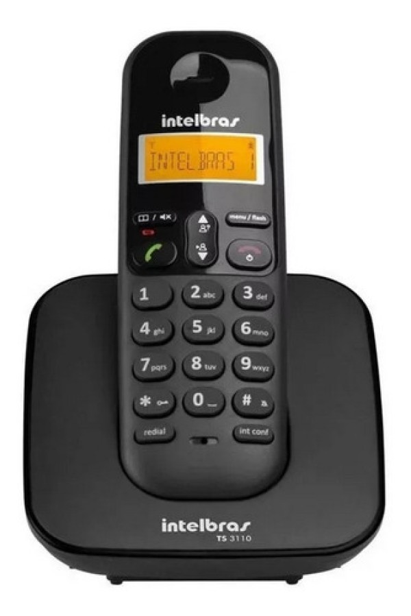 Telefone sem Fio TS 3110 Branco com Preto Intelbras