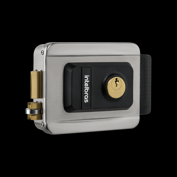 Encontraproduto.com.br - Fechadura Elétrica de Sobrepor FX 2000 Inox Intelbras