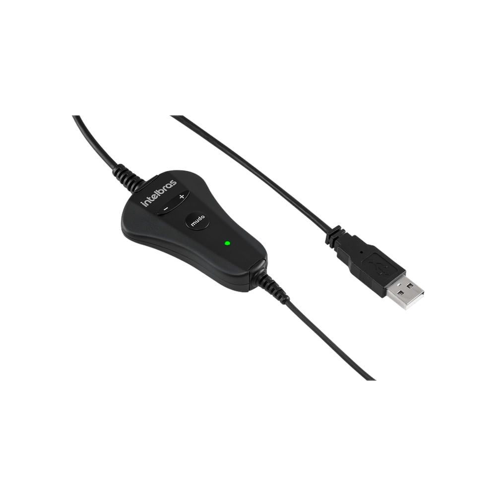 Encontraproduto.com.br - Headset com fio CHS 55 USB com Microfone e Cancelamento de Ruído Intelbras