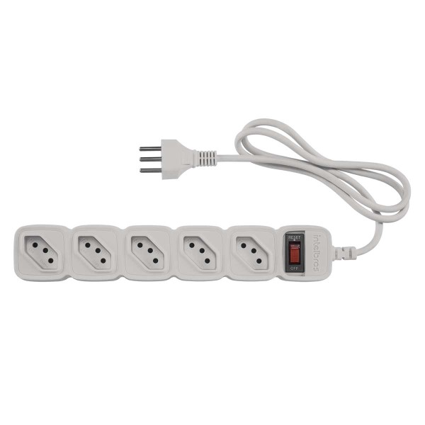 Encontraproduto.com.br - Extensão 1MT 5 Tomadas Epe 205 Branco Intelbras