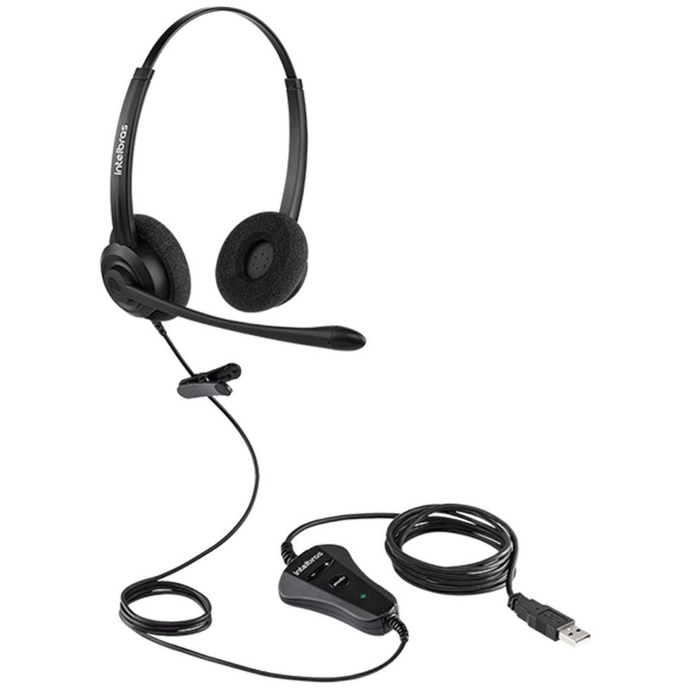 Encontraproduto.com.br - [DC] Headset CHS 60B USB Intelbras