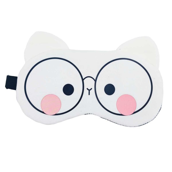 Encontraproduto.com.br - Máscara P/ Dormir Gatinho 19cm em Poliéster Youbai