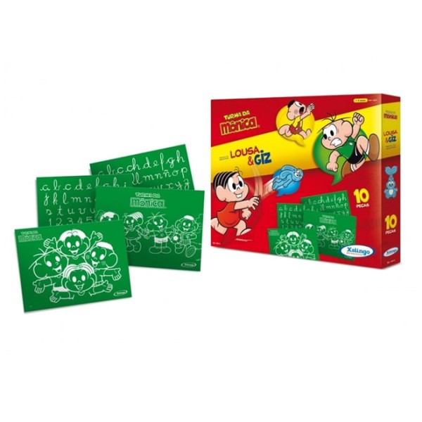 Encontraproduto.com.br - Lousa e Giz Turma da Mônica - Xalingo