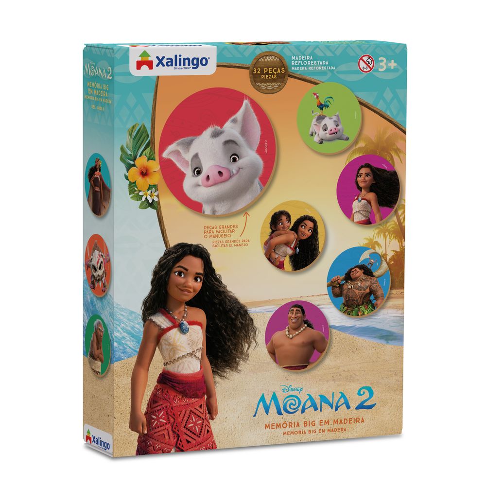 Jogo da Memória Moana 2 - Xalingo
