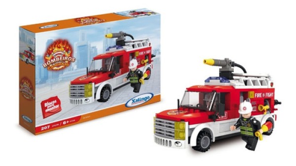 Blocos de Montar Bombeiros Caminhão 207 peças 02598