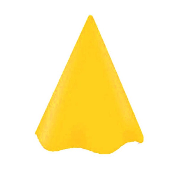 Chapéu de Festa Liso Amarelo c/8 - UltraFest
